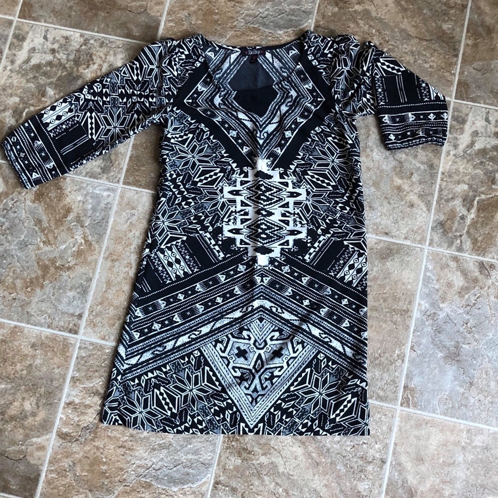 Black pattern dress